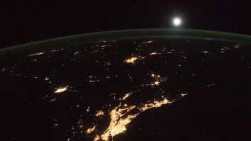 Fotografie cu Pământul făcută de NASA.