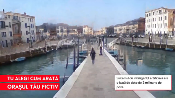 Oraș construit cu inteligențî artificială.