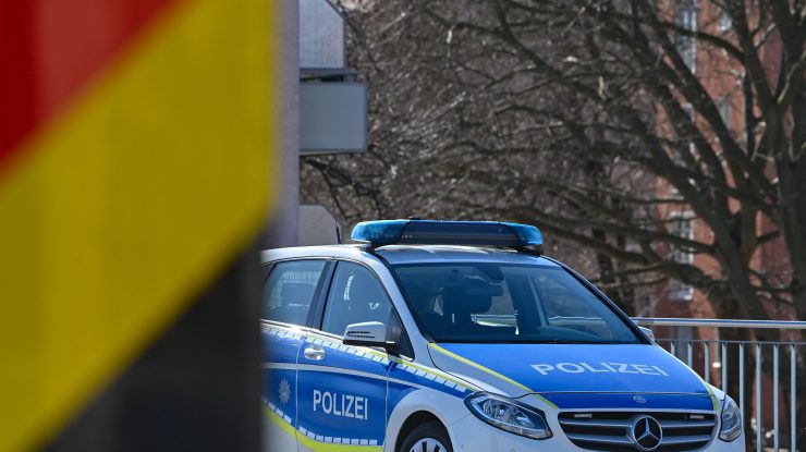 Mașină de poliție din Germania.