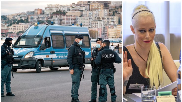 Una dintre persoanele anchetate de polițiștii italieni a fost votată „Miss Hitler”.