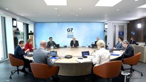 Liderii G7 în ședința oficială.