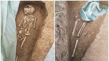 Sit arheologic, cu oseminte umane, găsit în timpul lucrărilor pentru drumul expres Craiova - Pitești. VIDEO