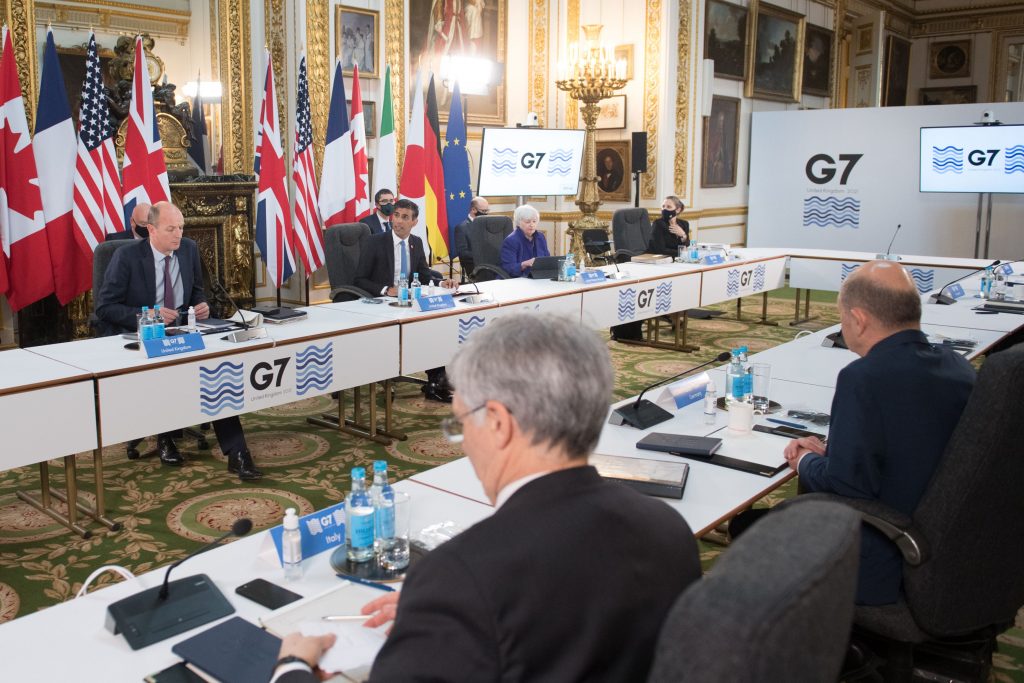 Conferință G7 cu reprezentanții statelor.