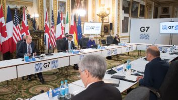 Conferință G7 cu reprezentanții statelor.