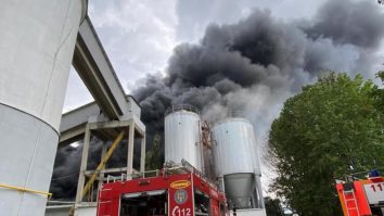 Cauza incendiului din zona industrială a Constanței. Explicațiile ISU