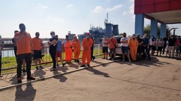 protest port Constanța