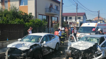 Accident cu șapte răniți în comuna 23 August din Constanța.