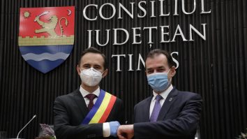 Alin Nica și Ludovic Orban în octombrie 2020. Foto: Facebook