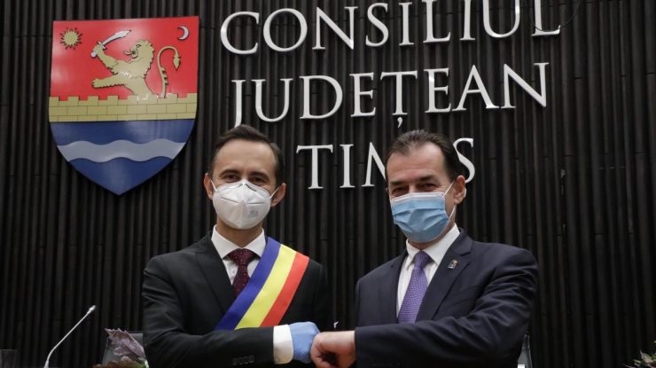 Alin Nica și Ludovic Orban în octombrie 2020. Foto: Facebook