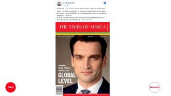 Andrei Baciu a ajuns pe coperta The Times of Africa: „Vaccinuri echitabile, sigure și eficiente, la nivel global”