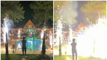 VIDEO: Un bărbat din Dolj a fost lovit în abdomen de artifici, la o petrecere.