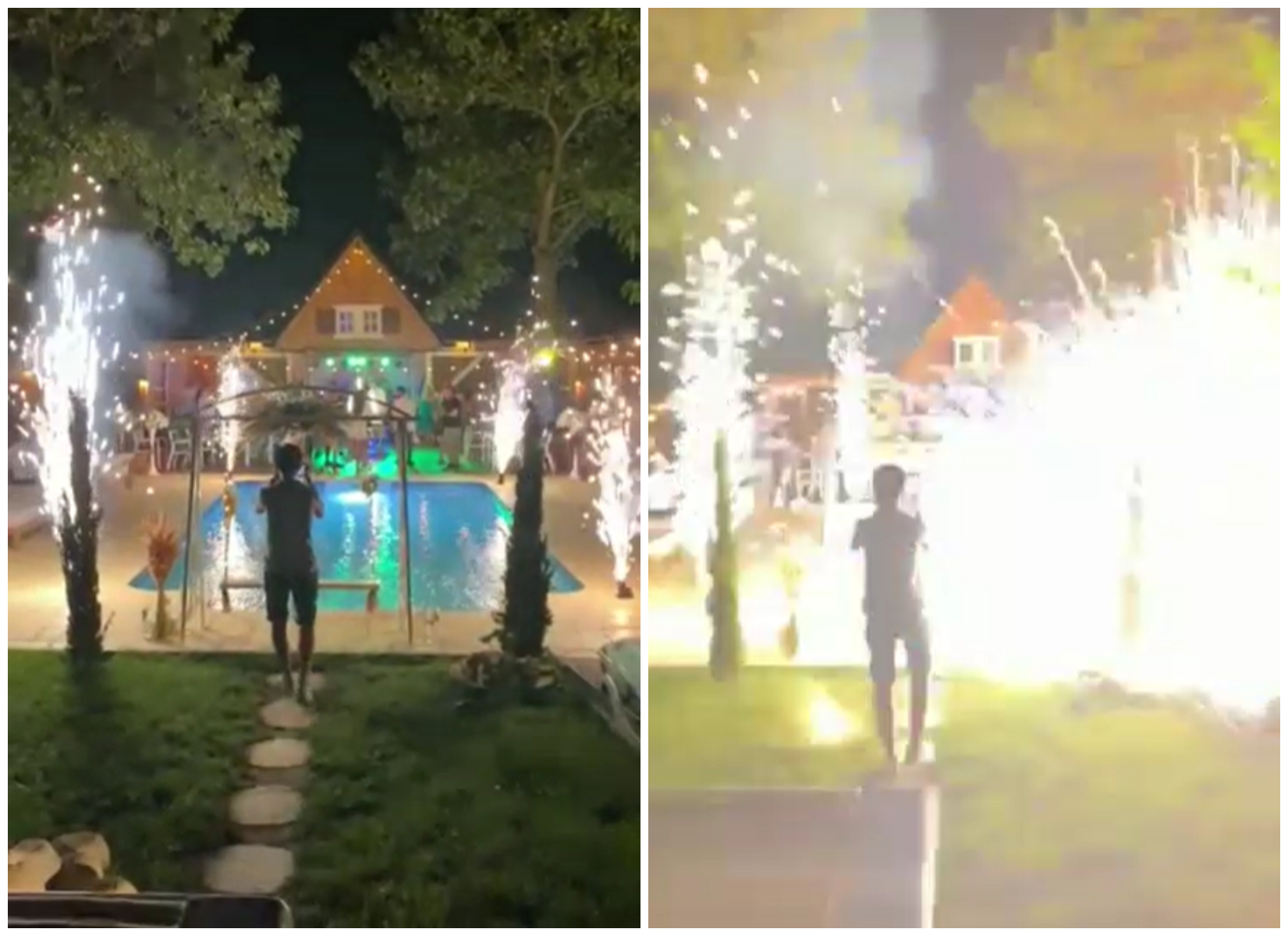 VIDEO: Un bărbat din Dolj a ajuns la spital după ce a fost lovit în abdomen de artificii, la o petrecere