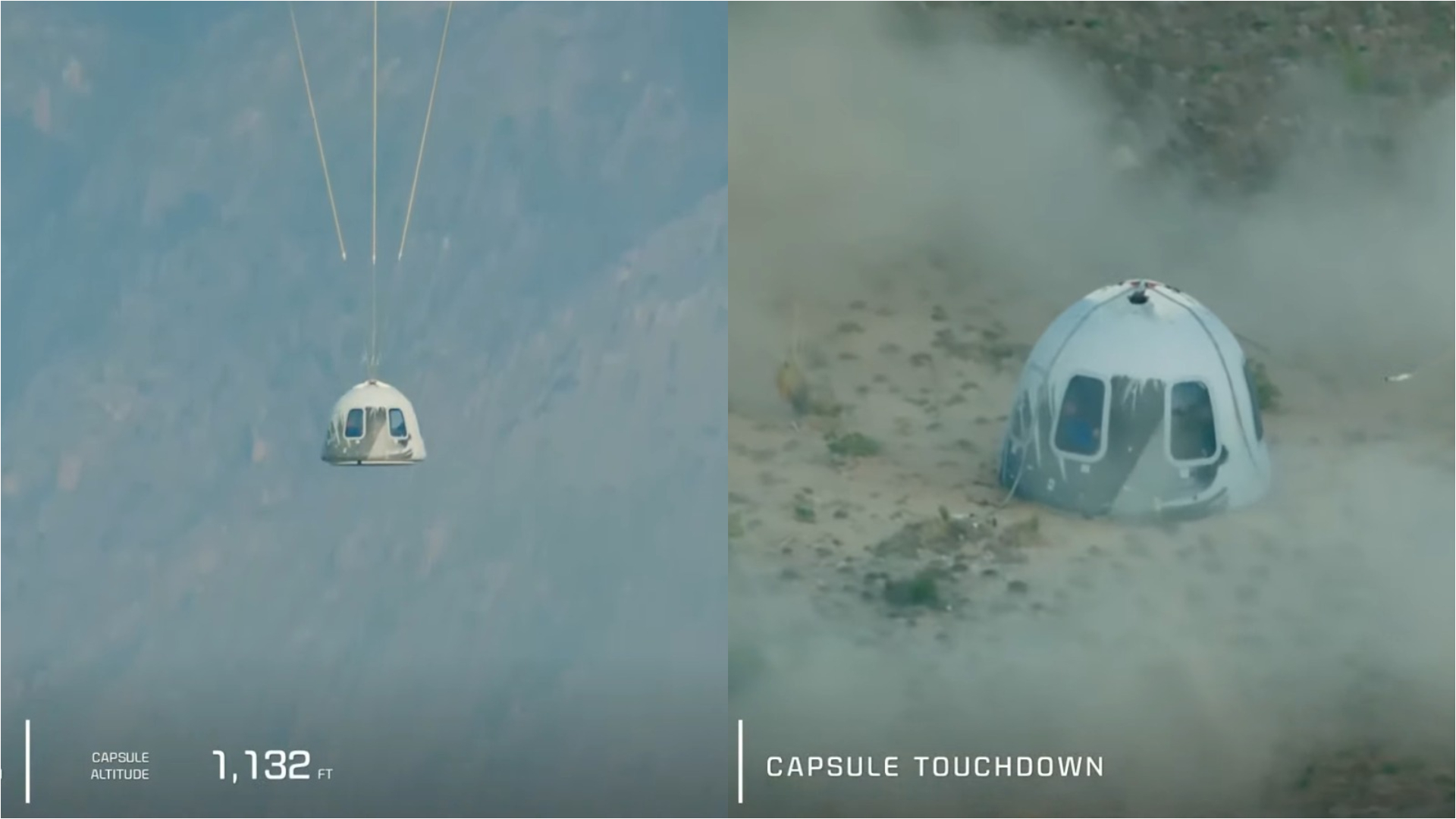 LIVE VIDEO. Cel mai bogat om al planetei a revenit pe Pământ. Jeff Bezos, primul turist spațial care a depășit linia Karman