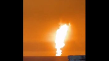 VIDEO. Explozie puternică în Marea Caspică, în vecinătatea unei platforme petroliere de pe coasta Azerbaidjanului