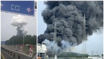 Explozie într-un parc industrial chimic din Leverkursen, Germania.