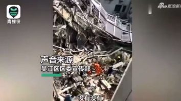 Un hotel s-a prăbușit în estul Chinei: Cel puţin un mort şi mai mulţi dispăruţi