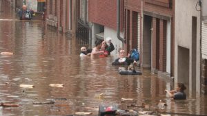 Inundații în Belgia.