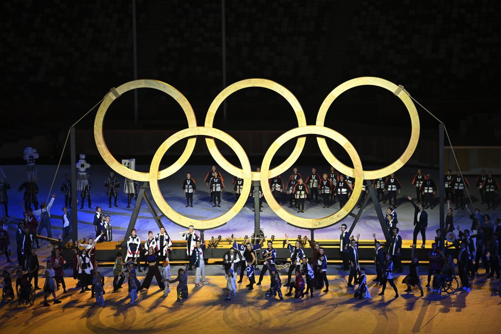 Logo-ul Jocurilor Olimpice de la Tokyo 2020.