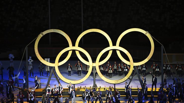 Logo-ul Jocurilor Olimpice de la Tokyo 2020.