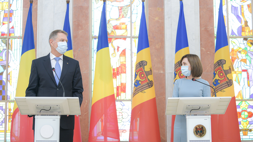 Klaus Iohannis și Maia Sandu. Foto: presidency.ro