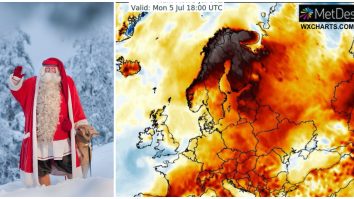 Record de temperatură în Laponia.