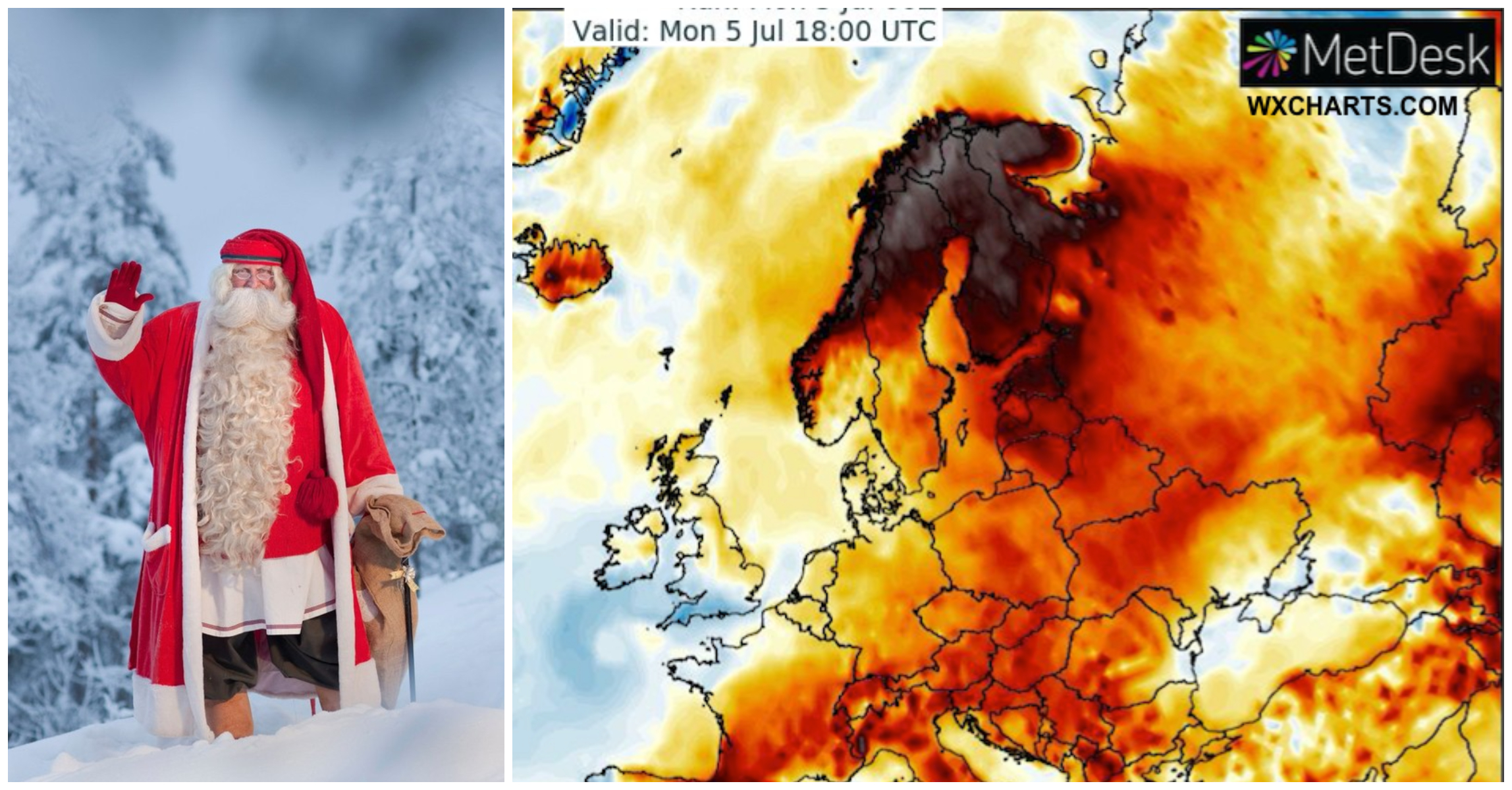 Val de caniculă în țările nordice. Laponia, țara lui Moș Crăciun, a stabilit un record de căldură
