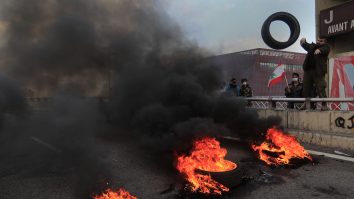 proteste in liban, in martie 2021.