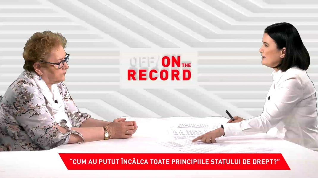 Renate Weber și Sorina Matei la Aleph News.