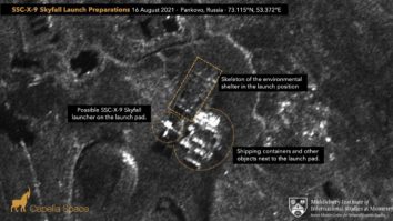 FOTO. Noi imagini din satelit arată că Rusia ar putea pregăti testarea unei rachete nucleare „Skyfall”