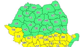 Sudul țării, sub cod galben de caniculă, până marți. Cum va fi vremea în București