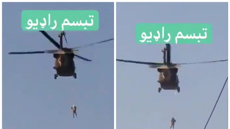 Elicopter Black Hawk pilotat de talibani.