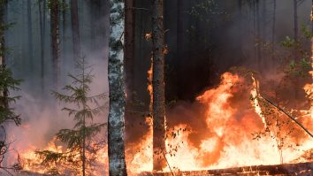 Incendii de vegetație în Siberia.
