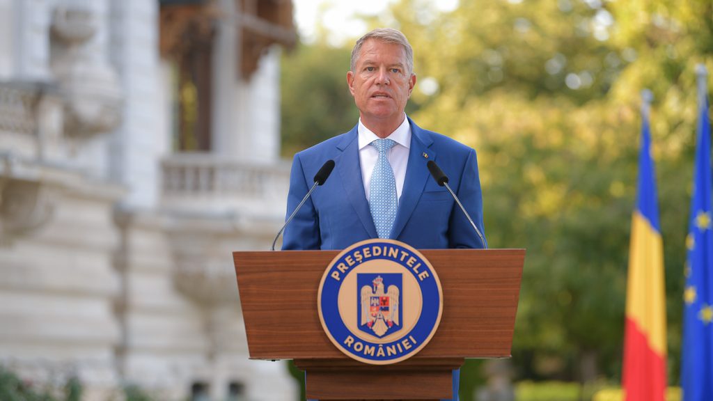 Declarație de presă a președintelui Klaus Iohannis la Palatul Cotroceni. Foto: presidency.ro