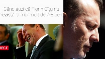Colaj foto amuzant cu Traian Băsescu și Florin Cîțu.