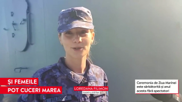 Cine este Loredana Filimon. La 22 de ani lucrează la bordul fregatei Mărăşeşti