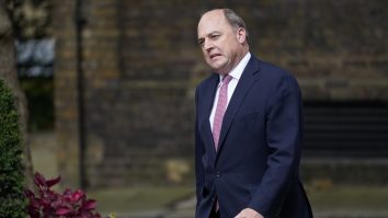 Britain's Minister for Defence, Ben Wallace arrives at 10 Downing Street, in London, Wednesday, Sept. 15, 2021. British Prime Minister Boris Johnson is shaking up his Cabinet as he attempts to move on from a series of political missteps and U-turns. Johnson's office said he would appoint "a strong and united team to build back better from the pandemic." (AP Photo/Alberto Pezzali)