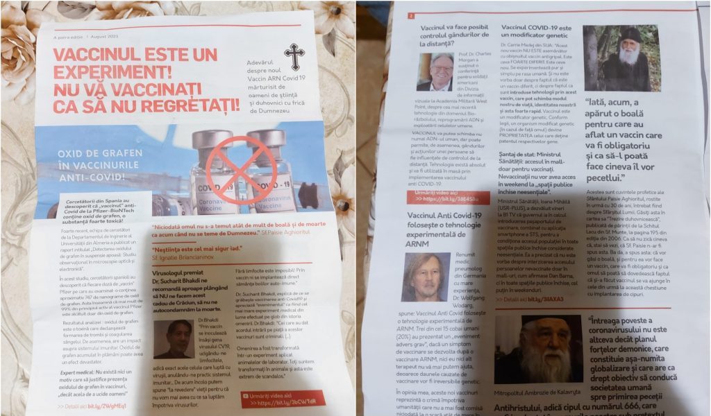 brosura anti-vaccin in judetul alba