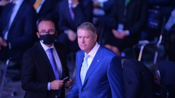 Klaus Iohannis la congresul PNL.