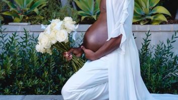 FOTO. Anunțul făcut de rapperul Lil Nas X. Artistul apare „gravid” și îmbrăcat în straie albe