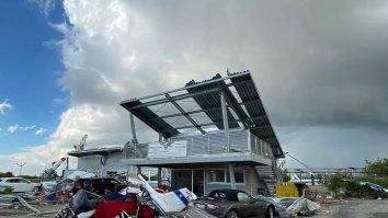 Tornadă violentă filmată în Italia. Imaginile surprinse. VIDEO