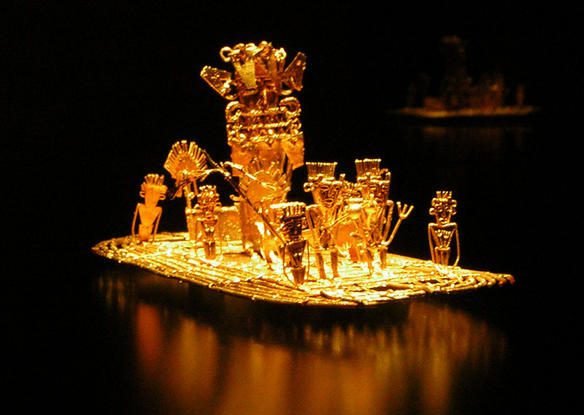El Dorado-Ofrandă de aur muisca.