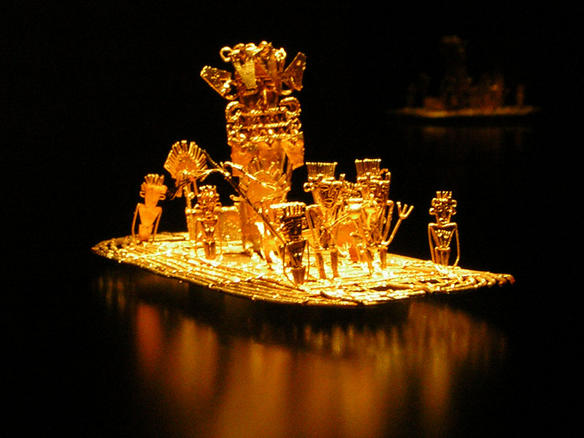 El Dorado-Ofrandă de aur muisca.