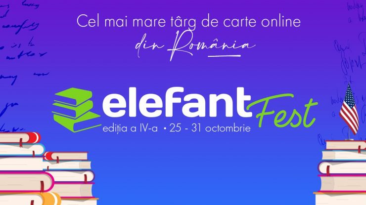 (P) elefantFest, cel mai mare târg de carte din România, va avea loc în perioada 25-31 octombrie. Cea de-a patra ediție este dedicată autorilor americani