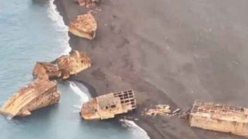 Zeci de nave scufundate au ieșit la suprafață în Oceanul Pacific după o erupție vulcanică