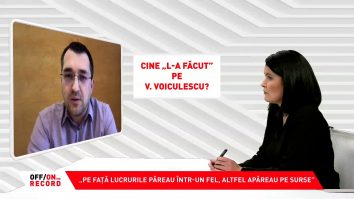 OFF/ON THE RECORD, 31 octombrie 2021. Invitat: Vlad Voiculescu, vicepreședinte USR