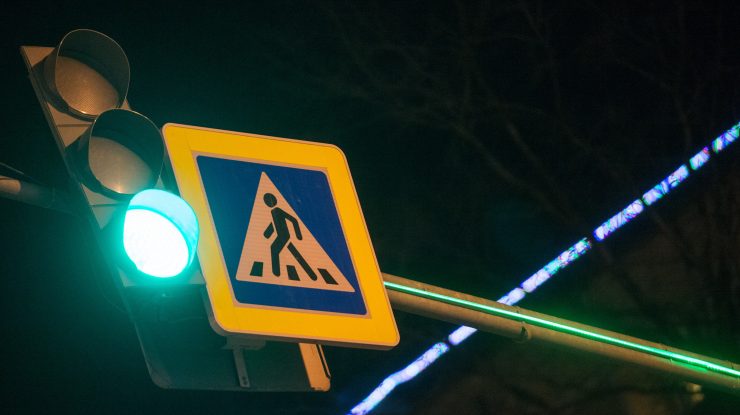 trecere de pietoni semaforizata