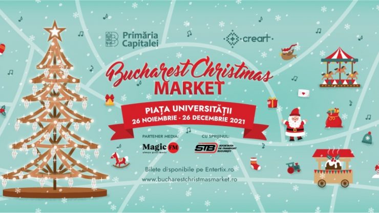 Târgul de Crăciun București se deschide pe 26 noiembrie, în Piața Universității