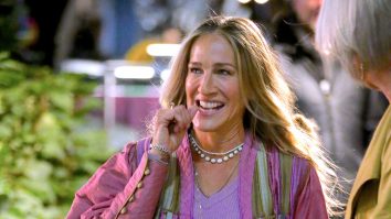 Sarah Jessica Parker and Cynthia Nixon On Set - NYC