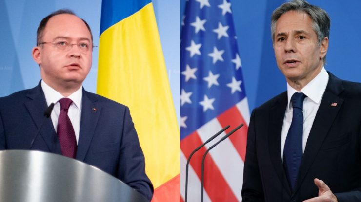 Ministrul de Externe, Bogdan Aurescu, este în vizită oficială în SUA și s-a întâlnit cu secretarul de stat al SUA, Antony Blinken. Ridicarea vizelor, pe agenda discuțiilor
