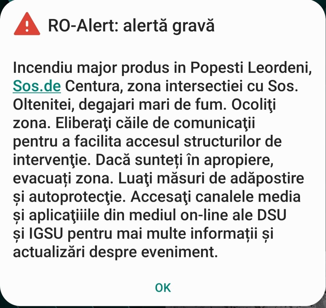 VIDEO. Incendiu în Popești-Leordeni. Peste 7.000 de metri cubi de deșeuri electrice au ars